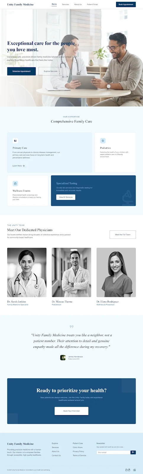 AI Lead Systems website design